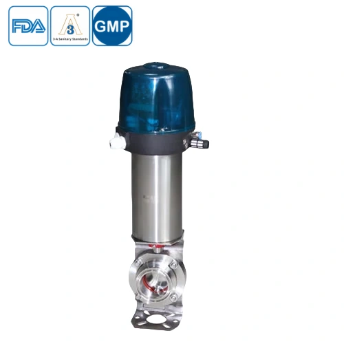 Stainless Steel Food Grade Pneumatic Butterfly Valve with Limit Switch