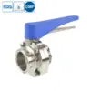 Stainless Steel Sanitary Clamp Butterfly Valve
