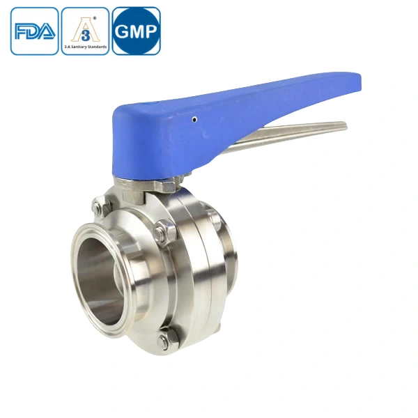 Stainless Steel Sanitary Clamp Butterfly Valve