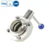 Sanitary Tri-Clamp Butterfly Valve with Pull-Trigger Control