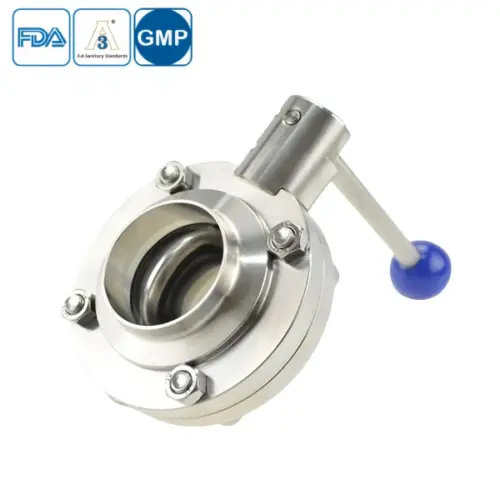 Sanitary Tri-Clamp Butterfly Valve with Pull-Trigger Control