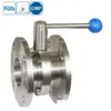 Stainless Steel Sanitary Flanged Butterfly Valve