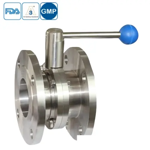 Stainless Steel Sanitary Flanged Butterfly Valve