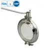 SS316 Powder Butterfly Valve for Tank Bottom Discharge