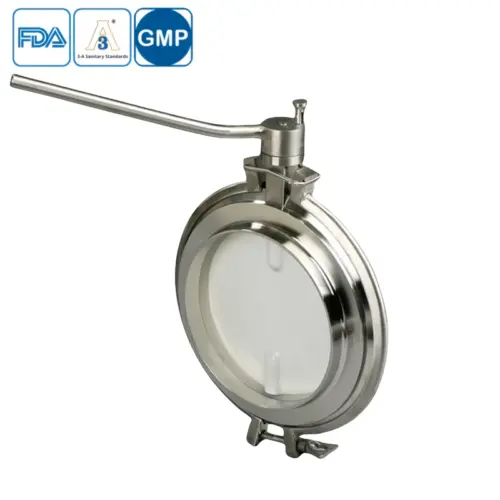 SS316 Powder Butterfly Valve for Tank Bottom Discharge