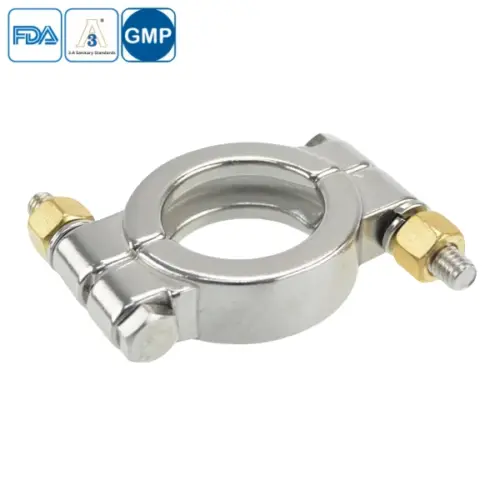 Stainless Steel Food Grade High Pressure Tri-Clamp for High-Pressure Applications