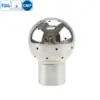 Sanitary stainless steel fixed welded cleaning ball for CIP systems