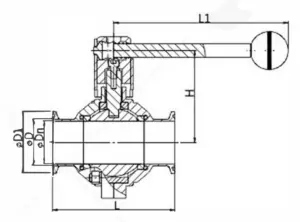 Butterfly-ball-valve