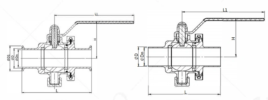 none-rention-ball-valve