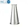 Stainless steel sanitary grade clamped concentric reducer for hygienic pipelines