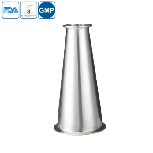 Stainless steel sanitary grade clamped concentric reducer for hygienic pipelines