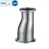 Stainless steel sanitary grade clamped eccentric reducer.