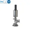 Stainless steel sanitary grade pneumatic bending type tank bottom valve for hygienic processing applications