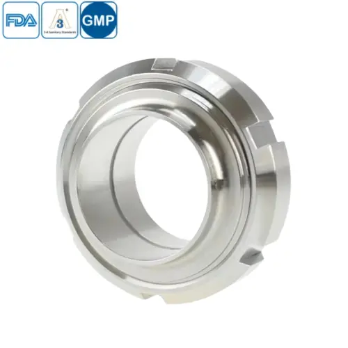 Stainless steel food processing SMS complete union fitting