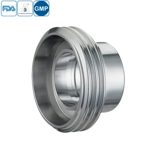 stainless steel hygienic grade union male part