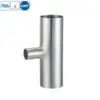Stainless steel food equipment butt weld reducing tee fitting