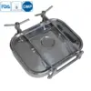 Stainless steel sanitary square manway for hygienic tanks and vessels